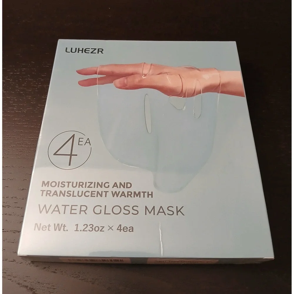 LUHEZR Water Gloss Mask 4 Pack Moisturizing Translucent Warmth Jelly Film XZ136